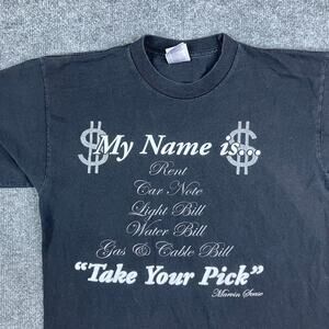 TND T-Shirt Mens Size M Black Take Your Pick Funny Quote Graphic Tee Retro Style